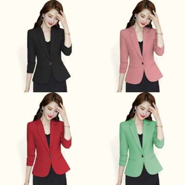 BLAZER WANITA FASHION KOREA STYLE YOONA PREMIUM BRANDED JAS BLAZER KERJA KANTOR FORMAL ACARA RESMI P