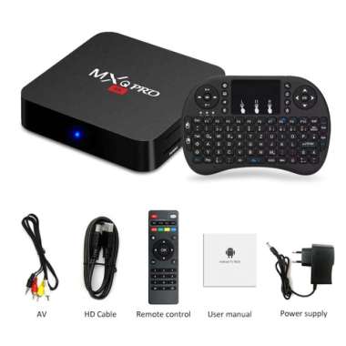 Smart TV BOX TRIPSKY ANDROID TV BOX MXQ PRO 4K SUPPORT WIFI 2+16GB - mxq pro mxq+keyboard