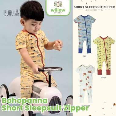 Bodysuit - Bohopanna Short Sleepsuit Zipper 2Y Ship