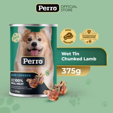 Perro Wet Dog Food Adult Chuncked Lamb 375gr