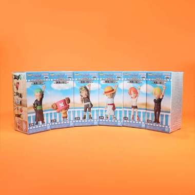 Set of 6 One Piece WCF World Collectable Figure Monkey D. Luffy, Roronoa Zoro, Nami, Usopp, Sanji,