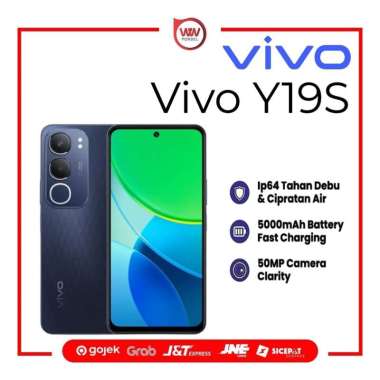 Hp Vivo Y19S Ram 4GB Internal 64GB Garansi Resmi Black