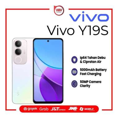 Hp Vivo Y19S Ram 4GB Internal 64GB Garansi Resmi Silver