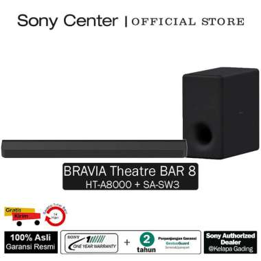 SONY Center Jakarta - Sony BRAVIA Theatre Bar 8 / Soundbar Sony HT-A8000 + SA-SW3 Dolby Atmos DTS:X 
