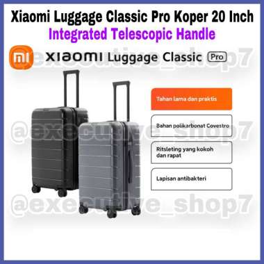 Luggage Classic Pro Koper 20 Inch - Integrated Telescopic Handle Gray