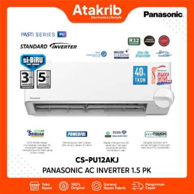 PANASONIC AC INVERTER 1,5 PK CS-PU12AKJ Si-Biru