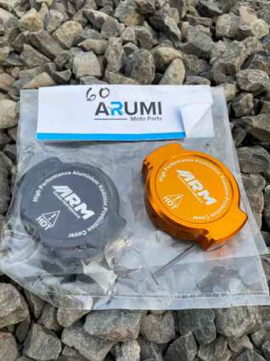 RADIATOR CAP TUTUP RADIATOR ARM FULL CNC NMAX AEROX PCX VARIO CBR hitam