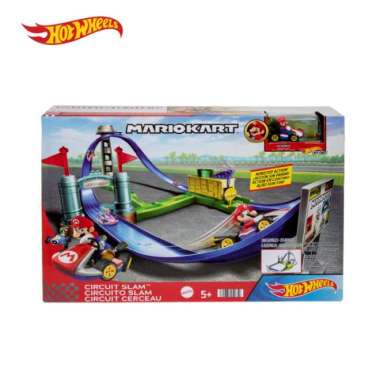 Hot Wheels Mario Kart Circuit Slam Playset - Mainan Trek Mobil