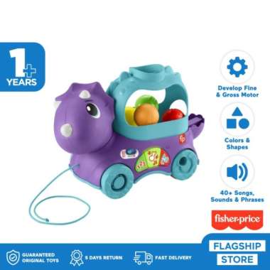 Fisher-Price Poppin Triceratops - Mainan Edukasi Anak