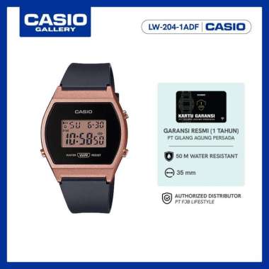 Casio Jam Tangan Wanita LW-204-1ADF Digital Original Black