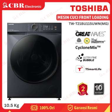 Toshiba TW-T21BU115UWN(MG) Mesin Cuci Front Loading
