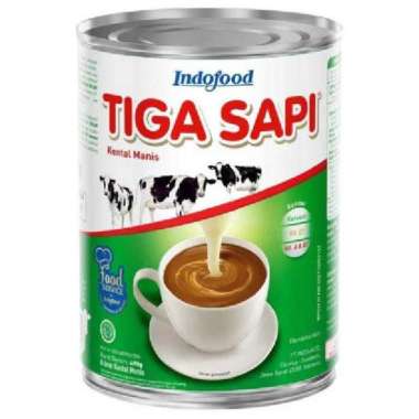 Promo Harga Tiga Sapi Krimer Kental Manis Putih 490 gr - Blibli