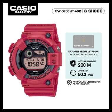 G-Shock Jam Tangan Pria GW-8230NT-4DR Frogman Original Digital Red