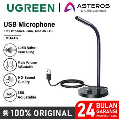UGREEN Mic USB Microphone PC Laptop Zoom Streaming Gaming Condenser 90416