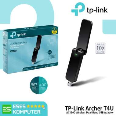 WiFi Adapter TP-Link Archer T4U AC1300 Wireless Dual Band USB Adapter