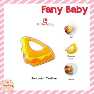 LITTLE BABY SOFT SILICONE TEETHER SANDWICH
