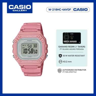 Casio Jam Tangan General W-218HC-4AVDF Original Digital Pink