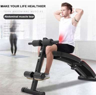 Kursi Gym Melatih Otot Perut Sit Up Bench Press Foldable WMO YUYC013