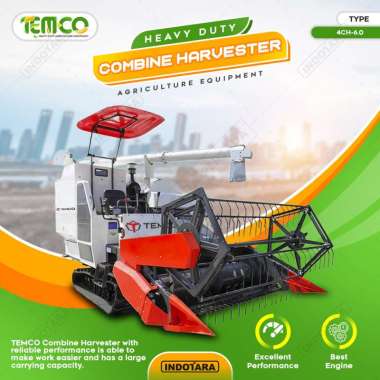 Mesin Panen Padi Kombinasi - Combine Harvester Temco 4CH-6.0 4CH-6.0