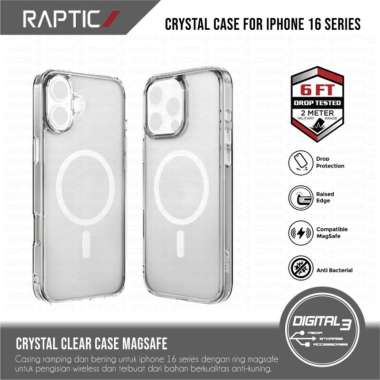 X-Doria Raptic Crystal Magsafe Clear Case for IPHONE 16 / 16 PRO / 16 PLUS / 16 PRO MAX Casing Benin