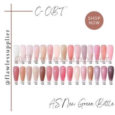 [1SET=30WARNA] AS NAIL GEL POLISH 15ML BOTOL HIJAU GREEN BOTTLE 1 SET / KUTEK GEL SET 15ML MRK AS CB