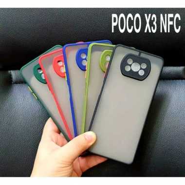 Case Xiaomi Poco X3 NFC Ultra Hard Soft Case Aero Frosted Matte Original Case Poco X3 NFC Hitam