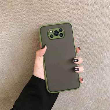 Case Xiaomi Poco X3 NFC Ultra Hard Soft Case Aero Frosted Matte Original Case Poco X3 NFC Hijau Army