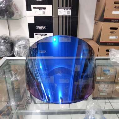 VISOR KYT GALAXY FLAT R IRIDIUM BLUE ORIGINAL