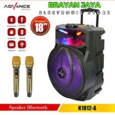 SPEAKER PORTABLE ADVANCE K-1812A UKURAN 18 INCH BLUETOOTH
