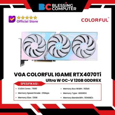 Colorful iGame GeForce RTX 4070 Ti Ultra W OC-V VGA 4070TI 12GB 192bit