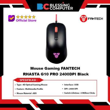 Mouse Gaming FANTECH RHASTA G10 PRO 2400DPI Black