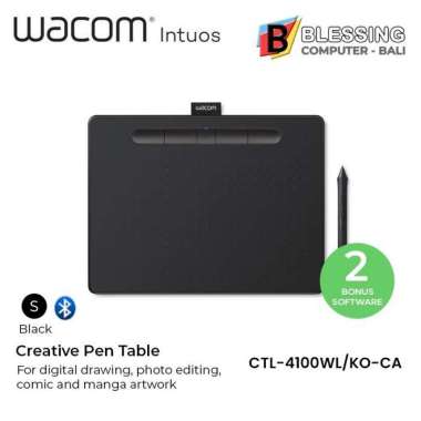 Wacom CTL4100WL Creative Pen Tablet / Wacom Intuos Pen Bluetooth Black