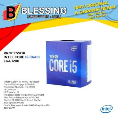 Processor Intel Core i5 10400 Comet Lake
