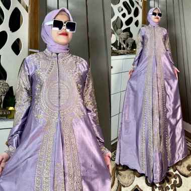 DRESS ABAYA GLAMOUR BAJU PESTA MEWAH GAMIS BORDIR MARBELLA PREMIUM M B