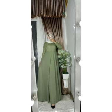 GAMIS BROKAT CANTIK BROKAT MALIKA LD110CM BURKAT MEWAH Ld120cm (Jumbo) I