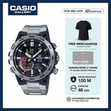 Casio Jam Tangan Pria Edifice Sospensione ECB-40D-1ADF Original
