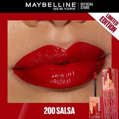 MAYBELLINE OFFICIAL Superstay Vinyl Ink 4.2 ml Limited Edition Sauce - Shiny Pigmented Liquid Lipsti