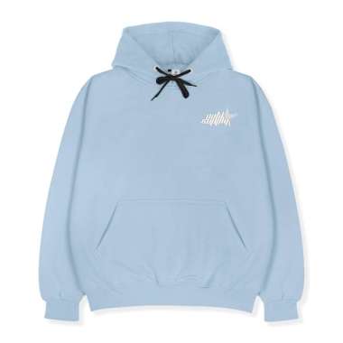 OOTDSUPPLY Pullover Hoodie Vela Embroidey | Pakaian Pria & Wanita HDVLE Baby Blue L
