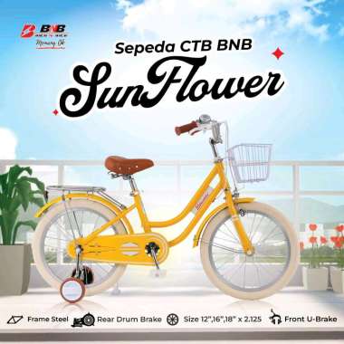 Sepeda Anak BNB 12 inch Sunflower