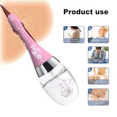 ALAT PEMBERSIH DUBUR ENEMA CLEANSER ANAL CLEANSING MEDICAL SYRINGE Merah Muda