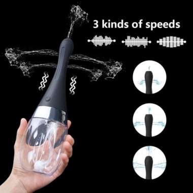 ALAT PEMBERSIH DUBUR ENEMA CLEANSER ANAL CLEANSING MEDICAL SYRINGE Hitam