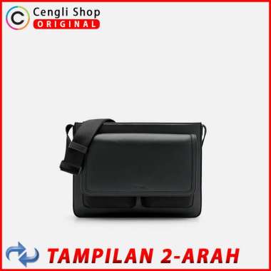 TAS PEDRO SELEMPANG PRIA ORIGINAL SLING BAG HITAM BLACK PM008