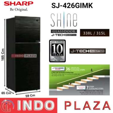KULKAS SHARP 2 Pintu INVERTER SJ-426GI-MK