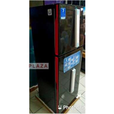 Kulkas 2 pintu AQUA AQR D261 Hitam