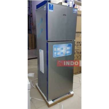 Kulkas 2 pintu AQUA AQR D261 Silver