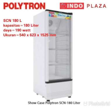 Showcase 3 rak 180 Liter POLYTRON SCN 180L