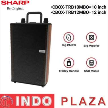 SPEAKER TROLLEY SHARP 10 Inch CBOX-TRB10MBO NEW 2023 12MBO=12 Inch