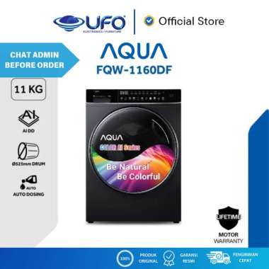 AQUA FQW1160DF MESIN CUCI FRONT LOADING 11 KG INVERTER
