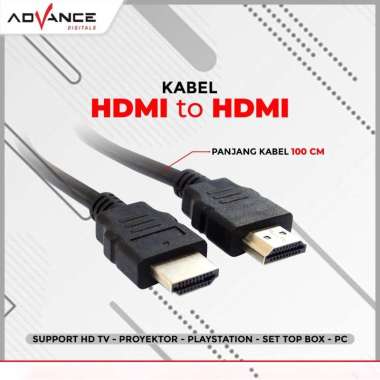 ADVANCE KABEL HDMI TO HDMI SUPPORT SET TOP BOX LAPTOP MONITOR PROJEKTOR 1M