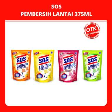 SOS PEMBERSIH LANTAI 375ML REFILL Lemon